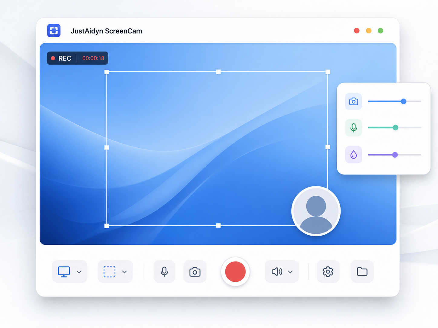 JustAidyn ScreenCam preview